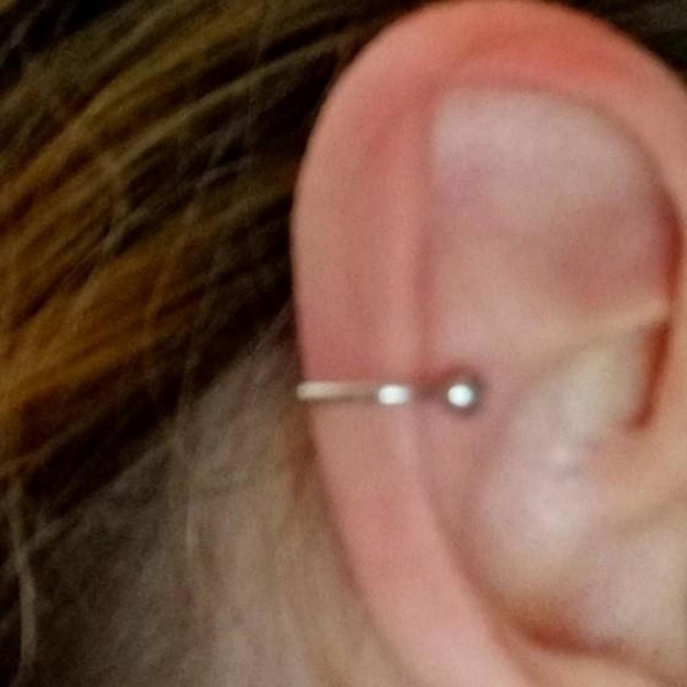Hand Crafted Essential ear cuff silver plated earring ear crawler ear climber